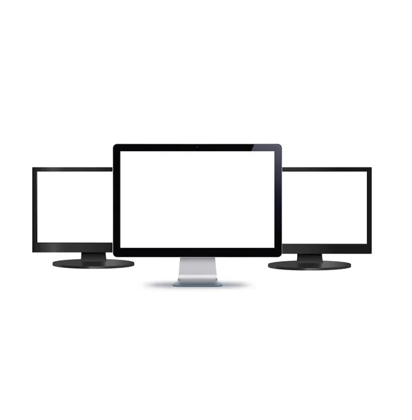 Branco Para Monitores Computador Texto Fundo Branco — Fotografia de Stock