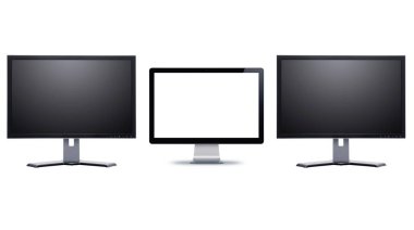 beyaz arkaplandaki metin bilgisayar monitörleri için beyaz