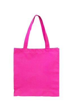 beyaz zemin üzerine pembe çanta