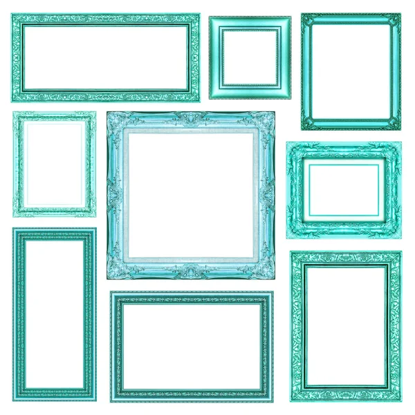 Set of Vintage frame with blank space, clipping path — Stock Photo, Image