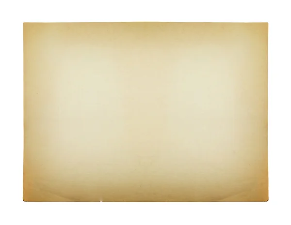 Vecchia carta isolata su sfondo bianco, con percorso di ritaglio — Foto Stock