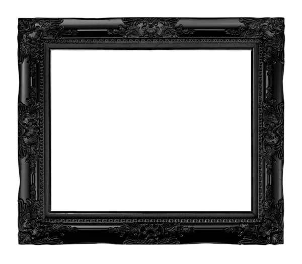 Antique black  frame isolated on white background, clipping path — Stock Photo, Image