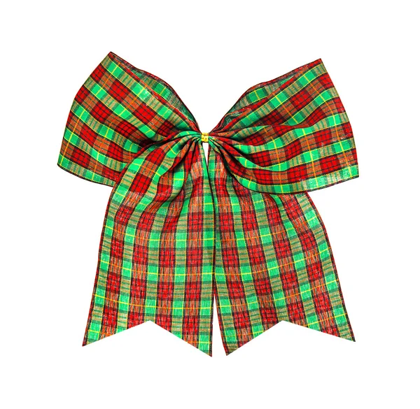 Christmas bow isolated on white , clipping path — Stock Photo, Image