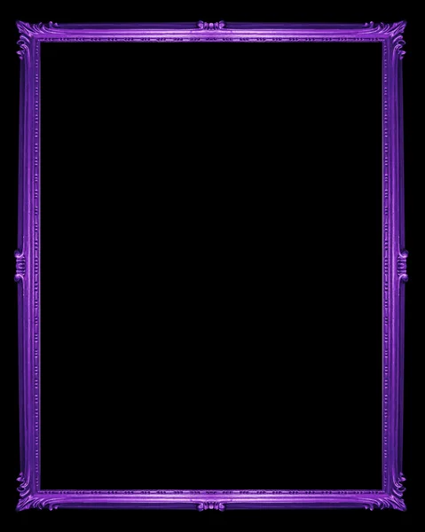 紫の枠が白い背景に、クリッピング パスの分離 — ストック写真