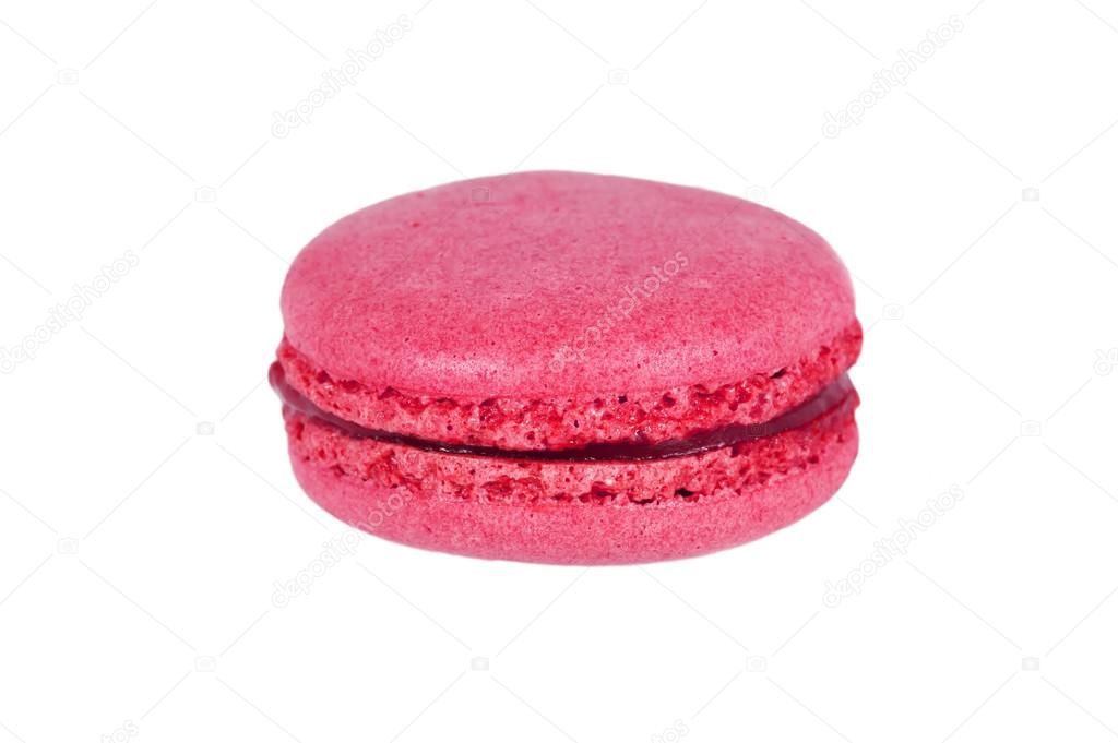 macaroon on white background