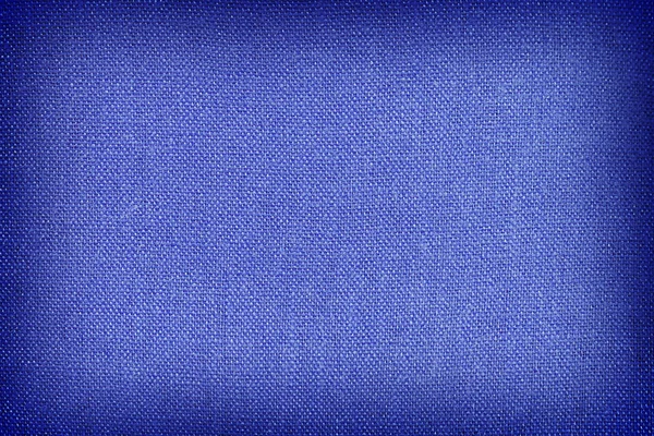 Textura de linho azul para o fundo — Fotografia de Stock