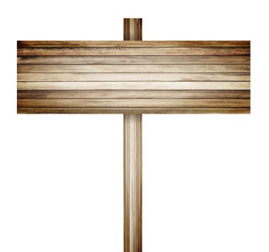 Tahta tabela beyaz üzerine izole