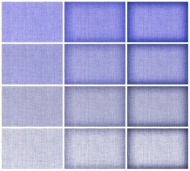 koleksiyonu doğal çul doku için arka plan, mavi renk