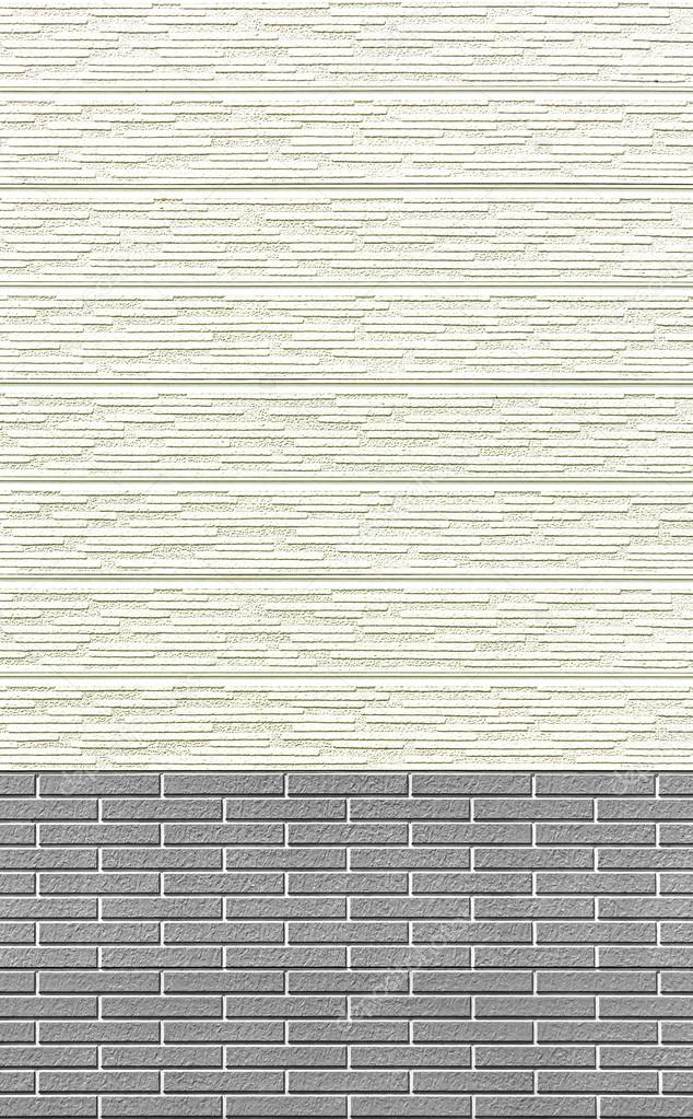 Wood wall and brick wall background or texture