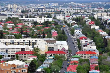 Reykjavik manzarası, İzlanda