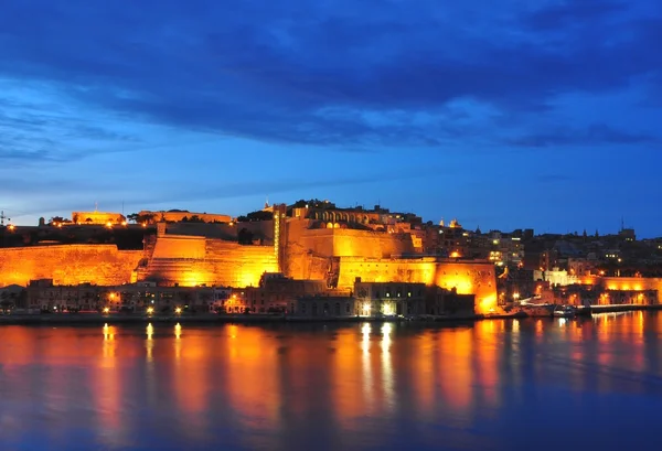 Valleta at night — Stock Photo, Image