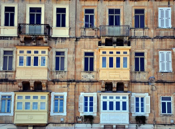 Finestre di La Valletta — Foto Stock