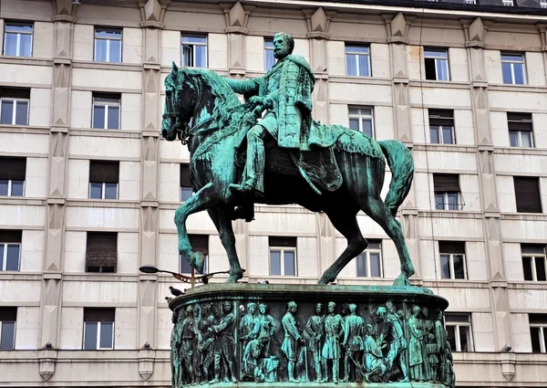Monumento al Príncipe Mihailo, Belgrado, Serbia — Foto de Stock