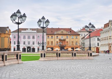 Timisoara ana Meydanı eski şehir, Romanya
