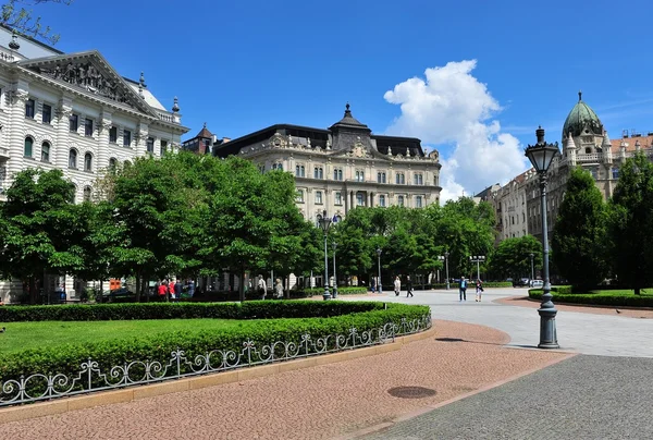 Byggnader i Liberty square, Budapest — Stockfoto