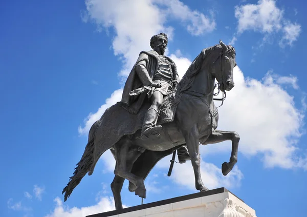 Count Gyula Andrassy Statue, Budapest. Hungary — Stock Photo, Image