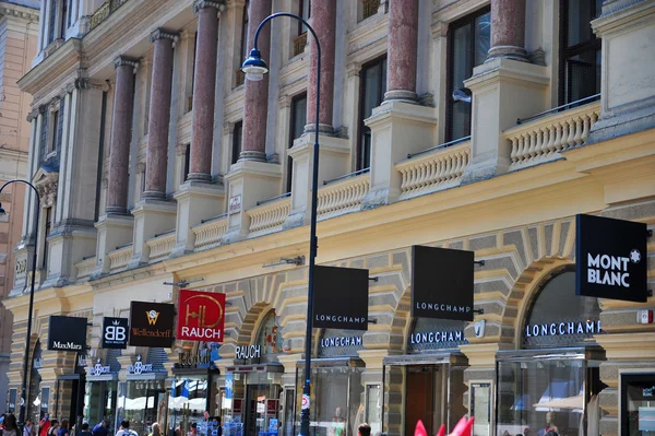 Viyana şehir merkezinde alışveriş Graben görünümünü — Stok fotoğraf