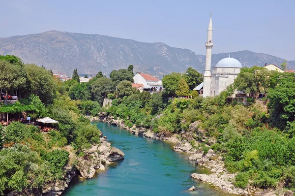 Uitzicht op de oude stad Mostar — Stockfoto