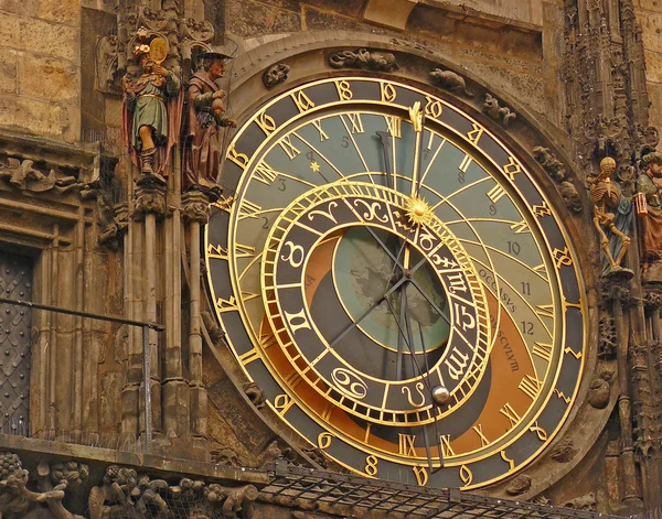 Old astronomical clock in Prague — Stock Photo, Image