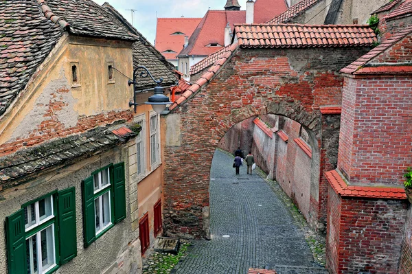 Street of Sibiu city centre — Stock Photo, Image