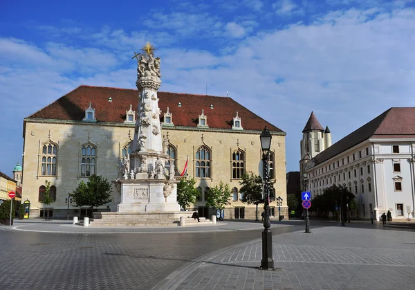 View of the townsquare of Buda old town — Stock Photo, Image