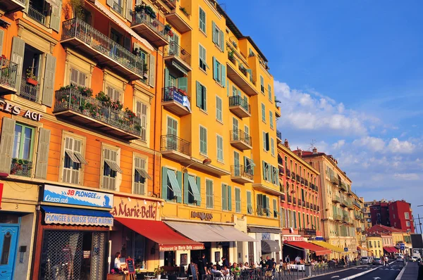 Vista da rua no centro de Nice, França — Fotografia de Stock