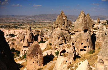 Türkiye 'nin Capadocia tarihi vadisinde inanılmaz manzara