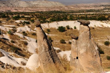 Türkiye 'nin Kapadokya Vadisi' nde muhteşem kaya oluşumu