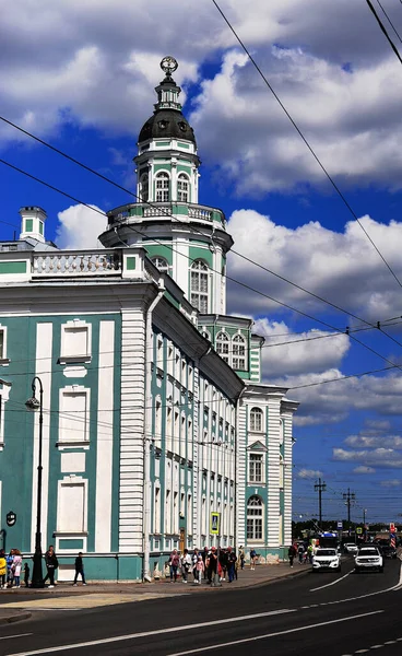 San Petersburgo Rusia Junio 2021 Edificio Histórico Río Neva San — Foto de Stock
