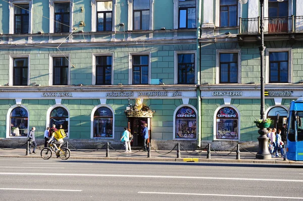 San Petersburgo Rusia Junio 2021 Vista Avenida Nesvkiy Centro Ciudad —  Fotos de Stock