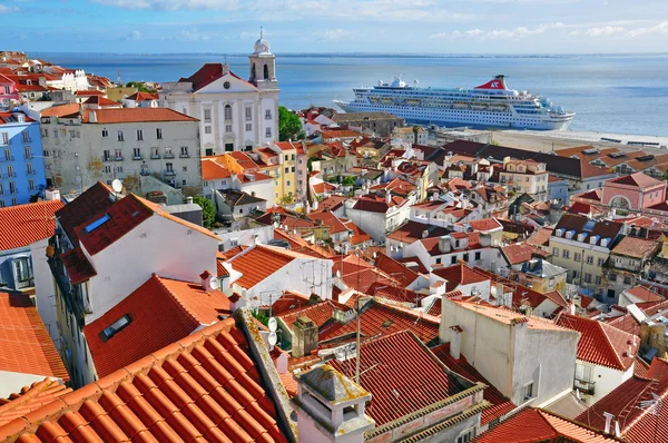 Alfama, old town of Lisbon — Stock Photo, Image