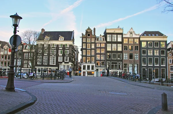 Paisaje urbano de Amsterdam, Países Bajos — Foto de Stock