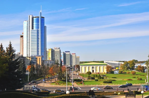 Minsk centro da cidade, Bielorrússia — Fotografia de Stock