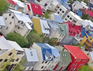 Reykjavik şehir merkezinde
