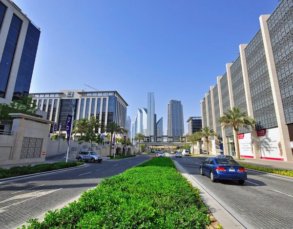 Autoroute dans le centre ville de Dubaï — Photo