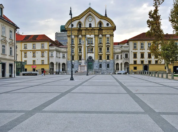 Lyublyana City Square, Eslovénia — Fotografia de Stock