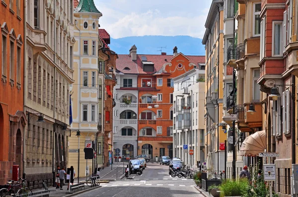 Bolzano street, Italien — Stockfoto