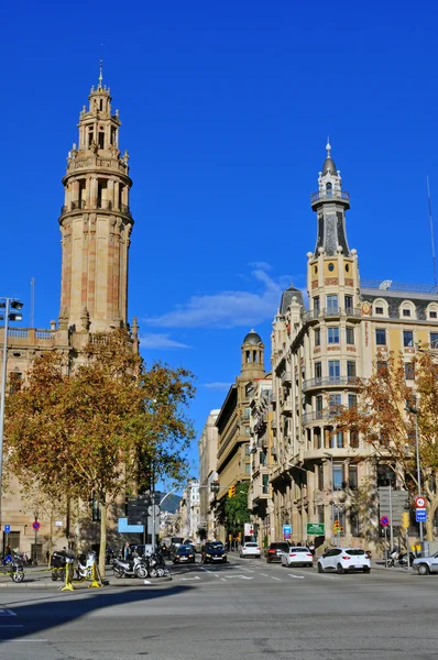 Na ulici barcelona, Španělsko — Stock fotografie