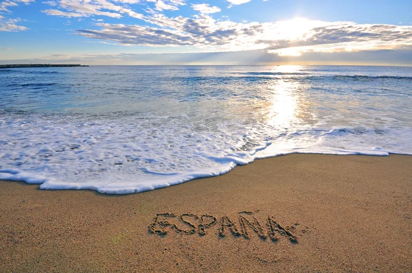 Spanska Medelhavsstrand — Stockfoto