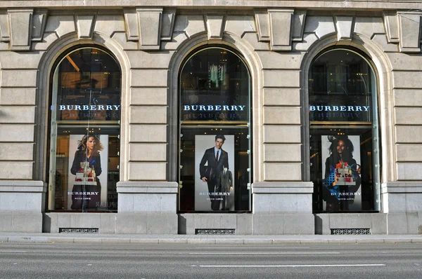 Sklep firmowy Burberry — Zdjęcie stockowe