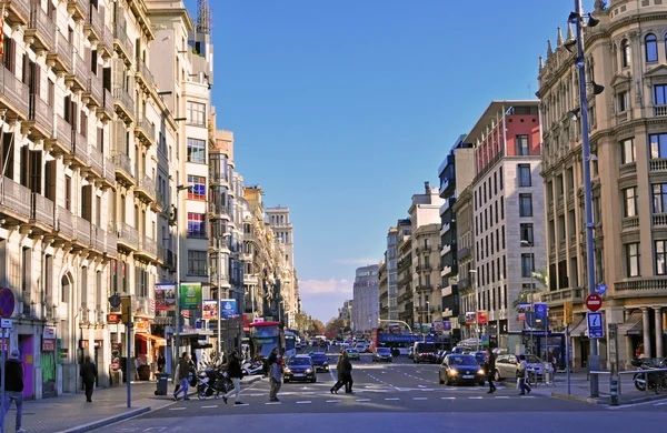 Barcelonské ulici — Stock fotografie