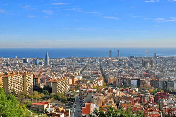 Panoráma města Barcelona — Stock fotografie