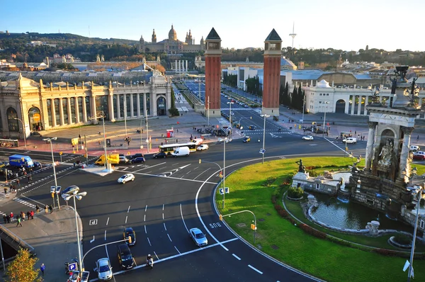 Square of Spain, Barcelona — Stock Photo, Image