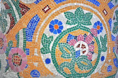 Gaudi tarafından mozaik desen 