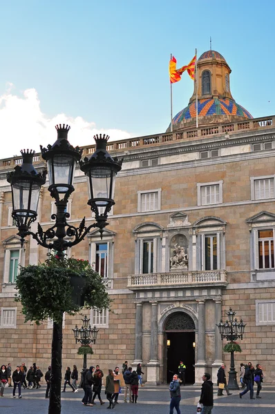 Plaza del casco antiguo de Barcelona — Foto de Stock