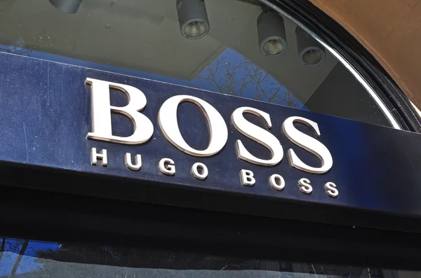 Hugo Boss λογότυπο — Φωτογραφία Αρχείου