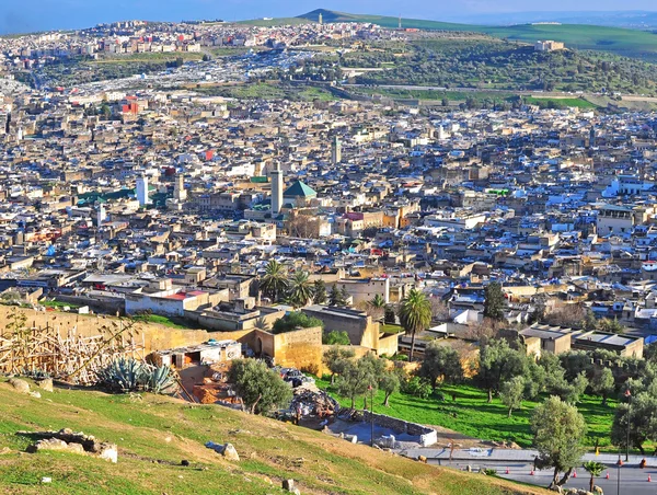 Panorama von fes, marokko — Stockfoto