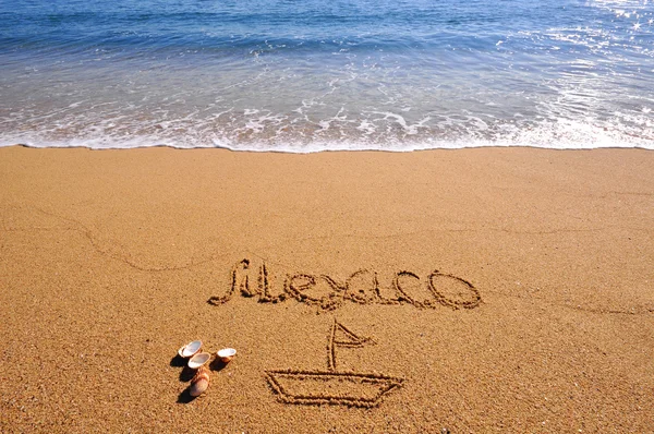 Mexiko beach tecken — Stockfoto