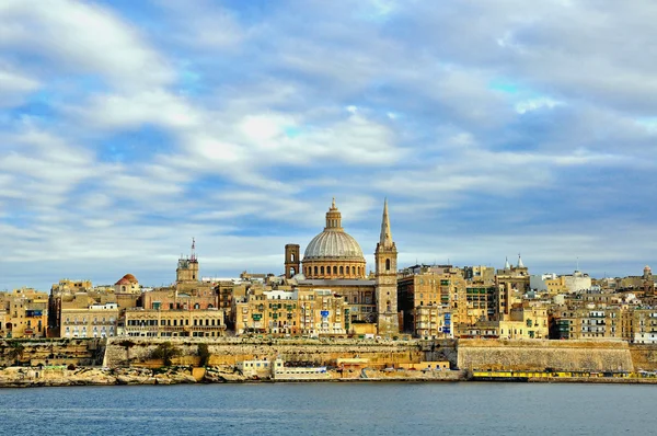 Panorama della città vecchia di La Valletta — Foto Stock