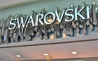 Swarovski logo in the flagship store